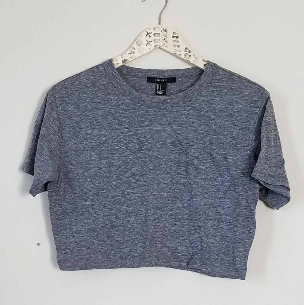 Forever 21 Grey crop top
